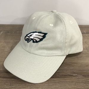 NFL Philadelphia Eagles Hat Cap Hook & Eye Adjustable Tan Khaki